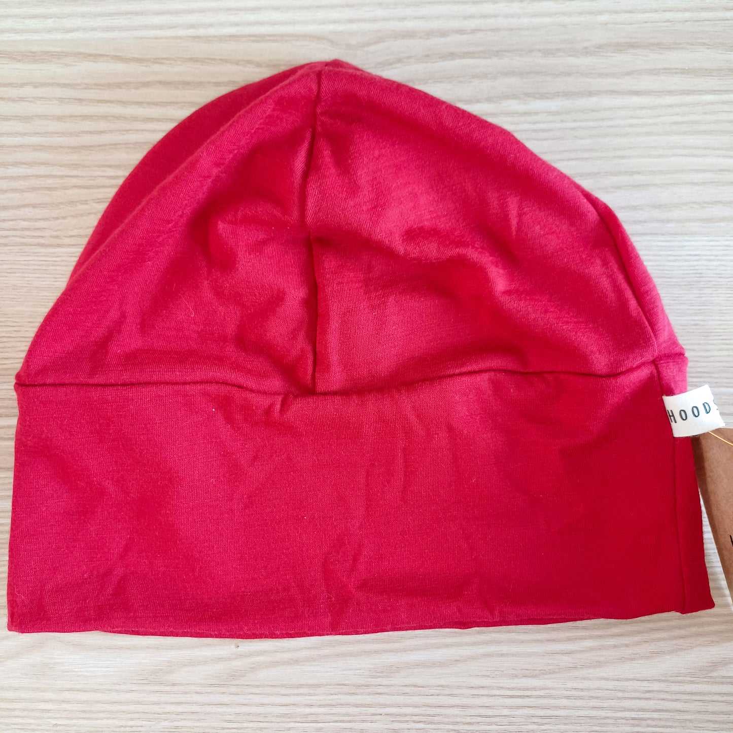 Red merino beanie