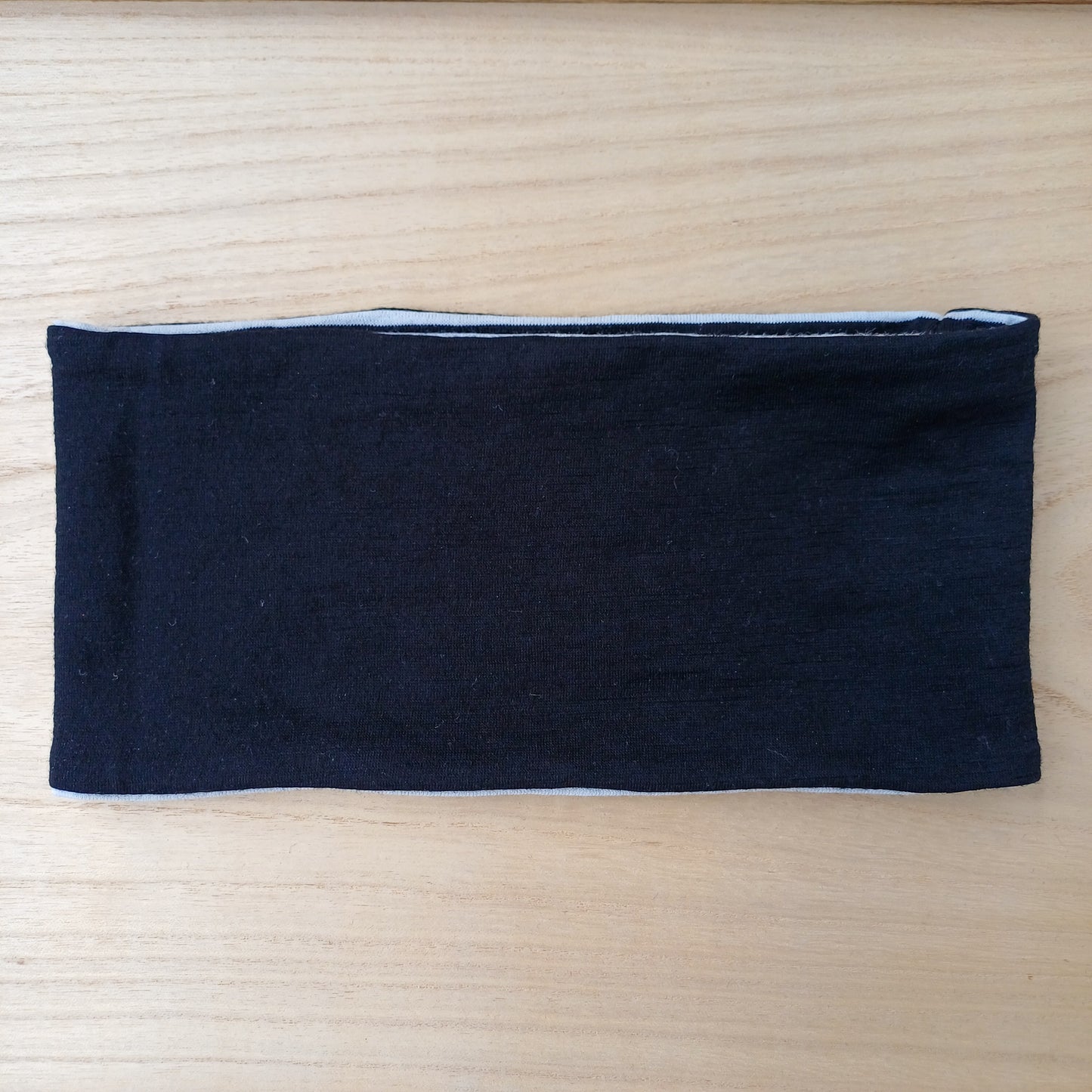 Merino Headband - Black and White Stripe