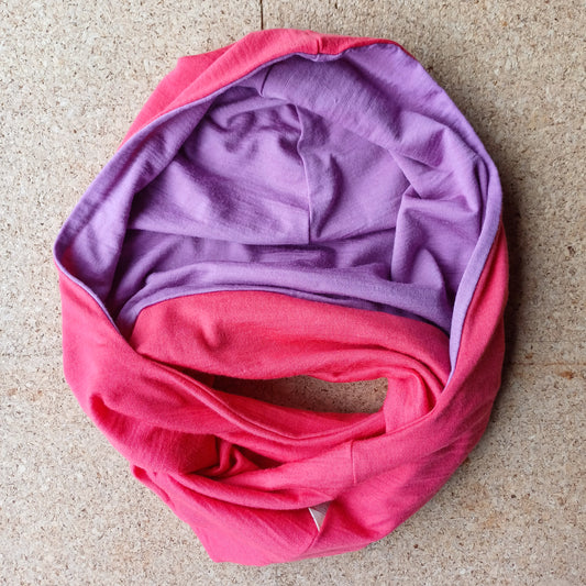 Merino Hoodscarf Kids - Berries
