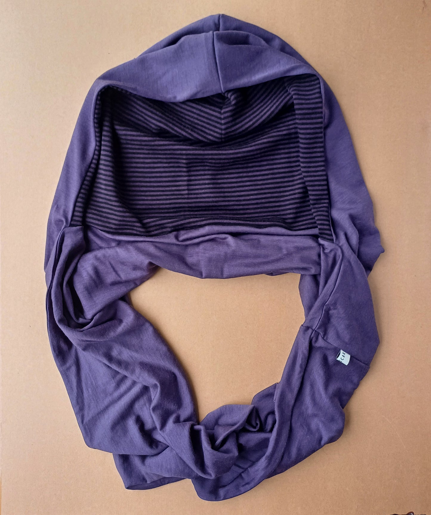 Merino Hoodscarf - Grape