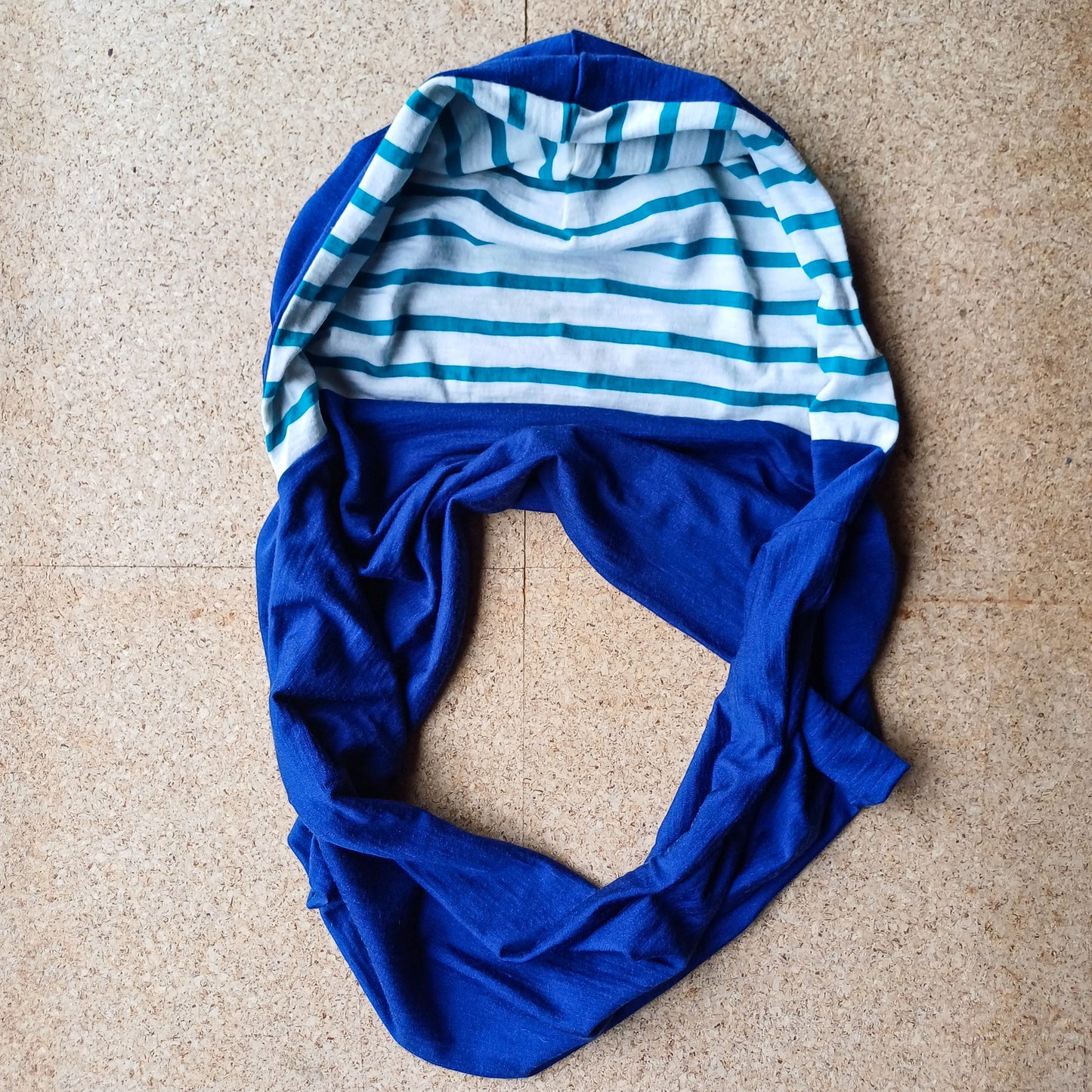 Merino Hoodscarf Kids - Seaside