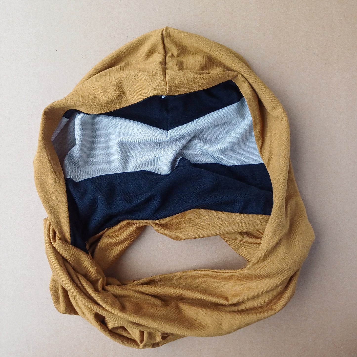 Merino Hoodscarf - Ochre