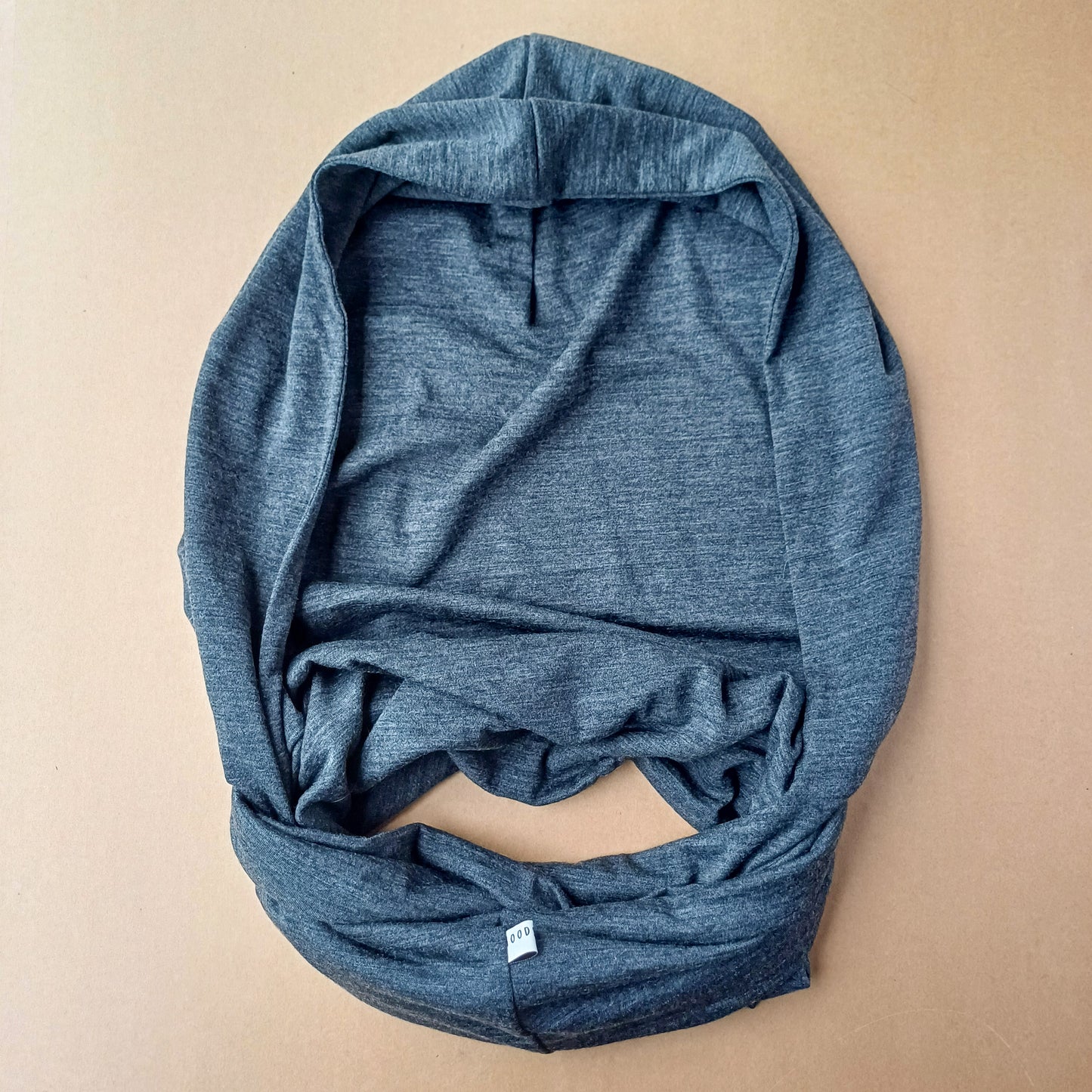 Merino Hoodscarf BIG Hood - Charcoal