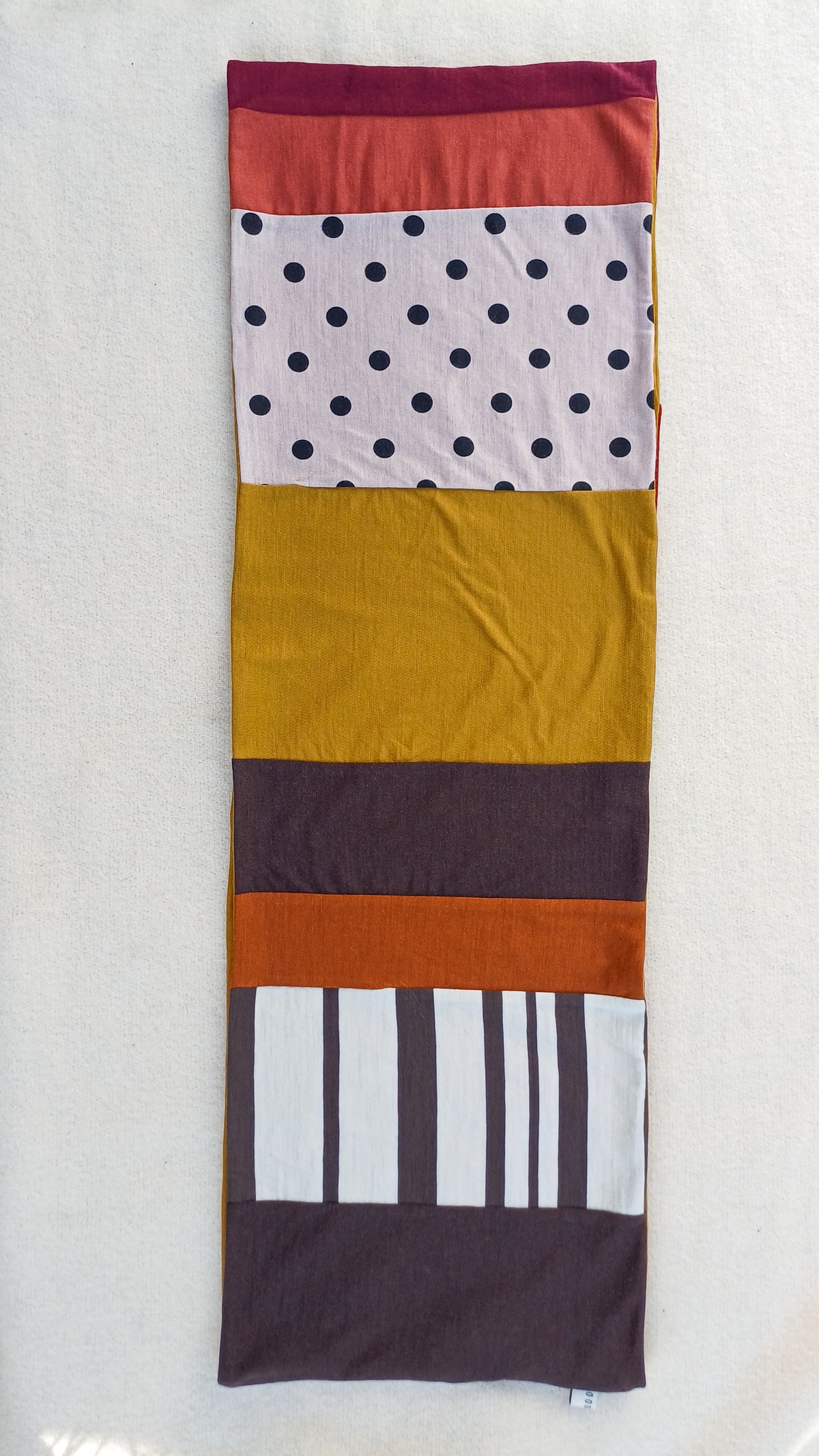Patchwork Loop Scarf - Ochre