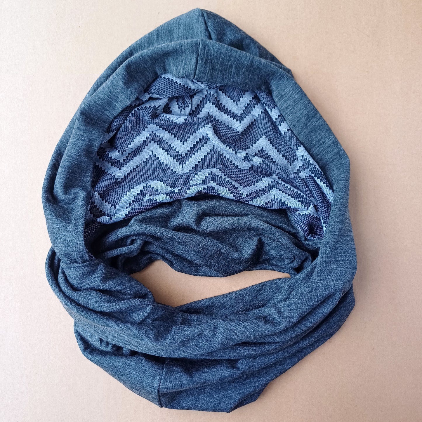 Merino Hoodscarf - Charcoal