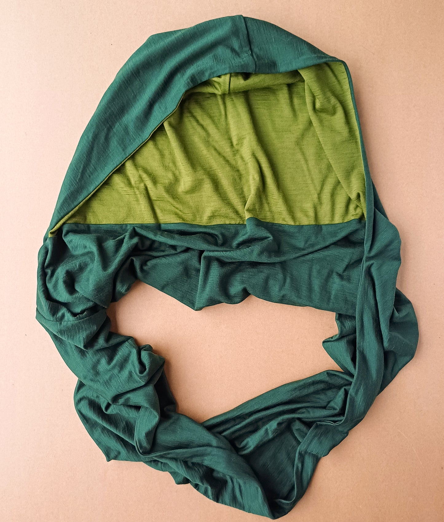 Merino Hoodscarf - Forest