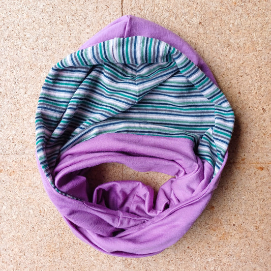 Merino Hoodscarf Kids - Violet