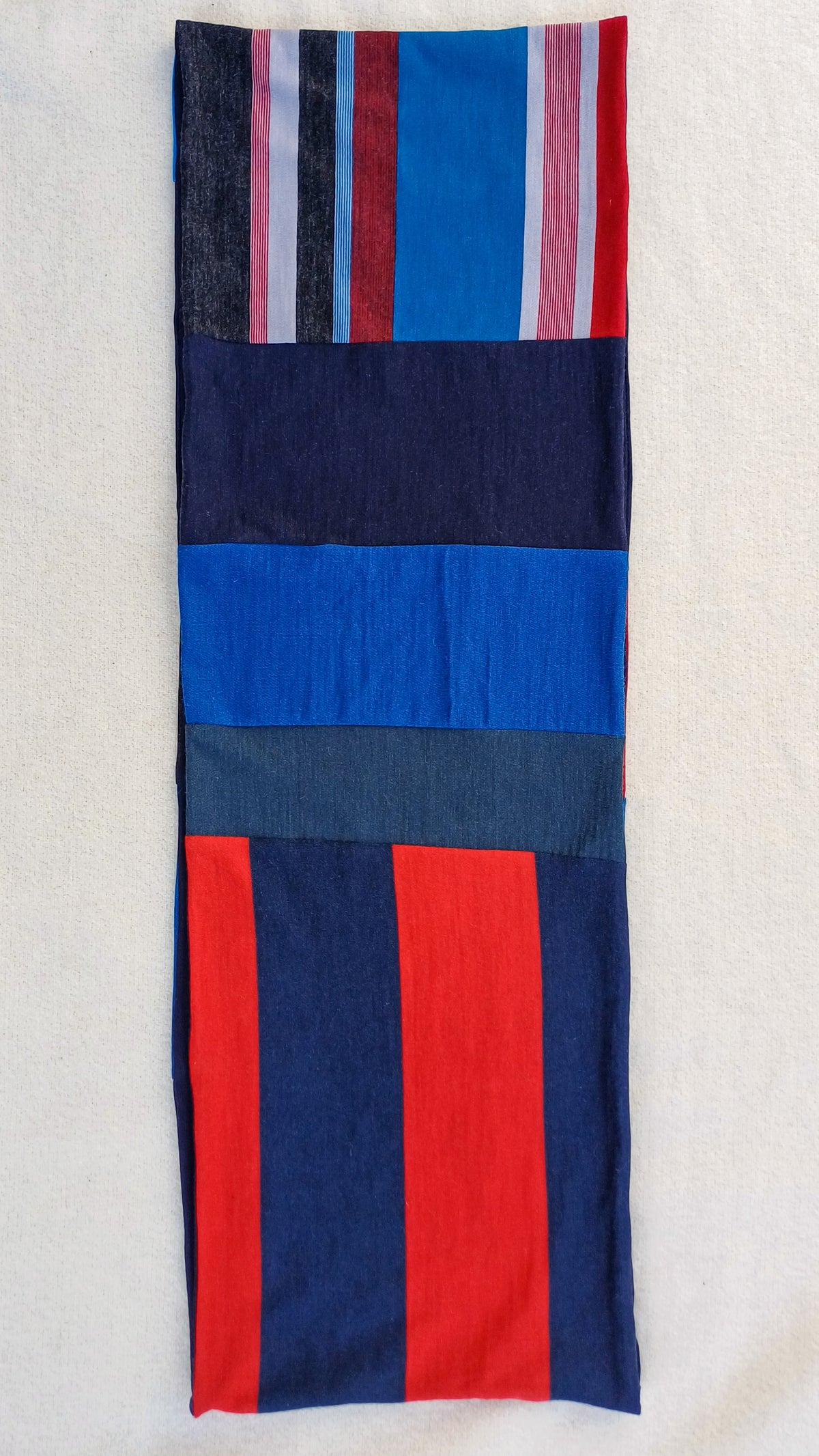 Patchwork Loop Scarf - Teal