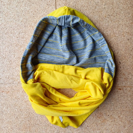 Merino Hoodscarf Kids - Sunshine