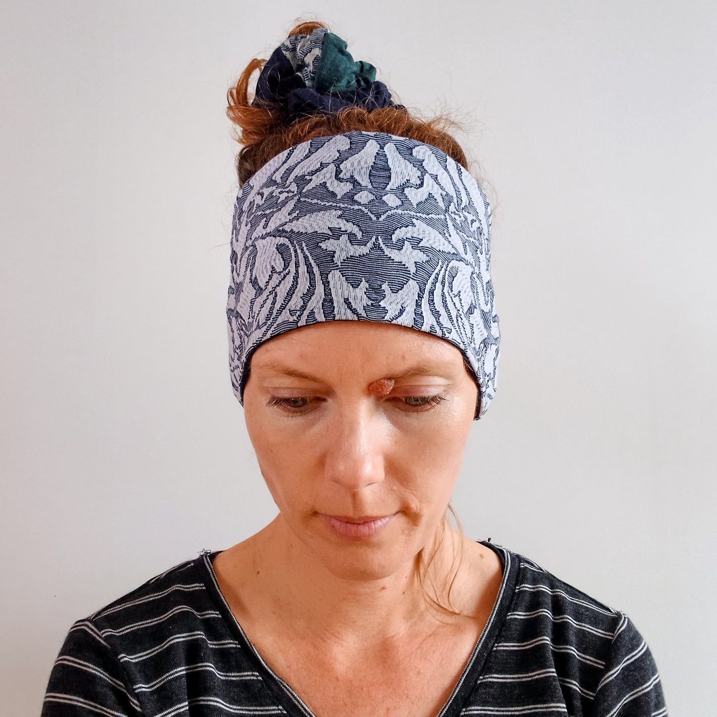 Merino Headband - Ink Floral