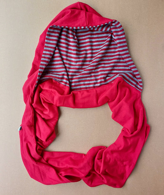 Merino Hoodscarf - Red