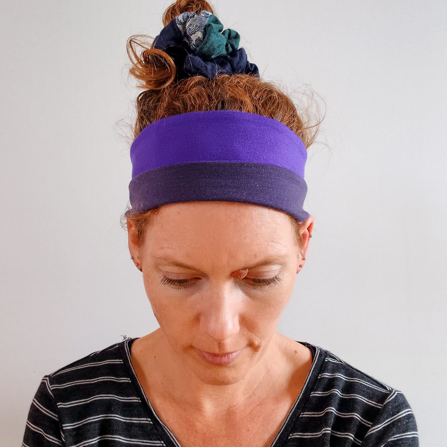 Merino Headband - Double Purple