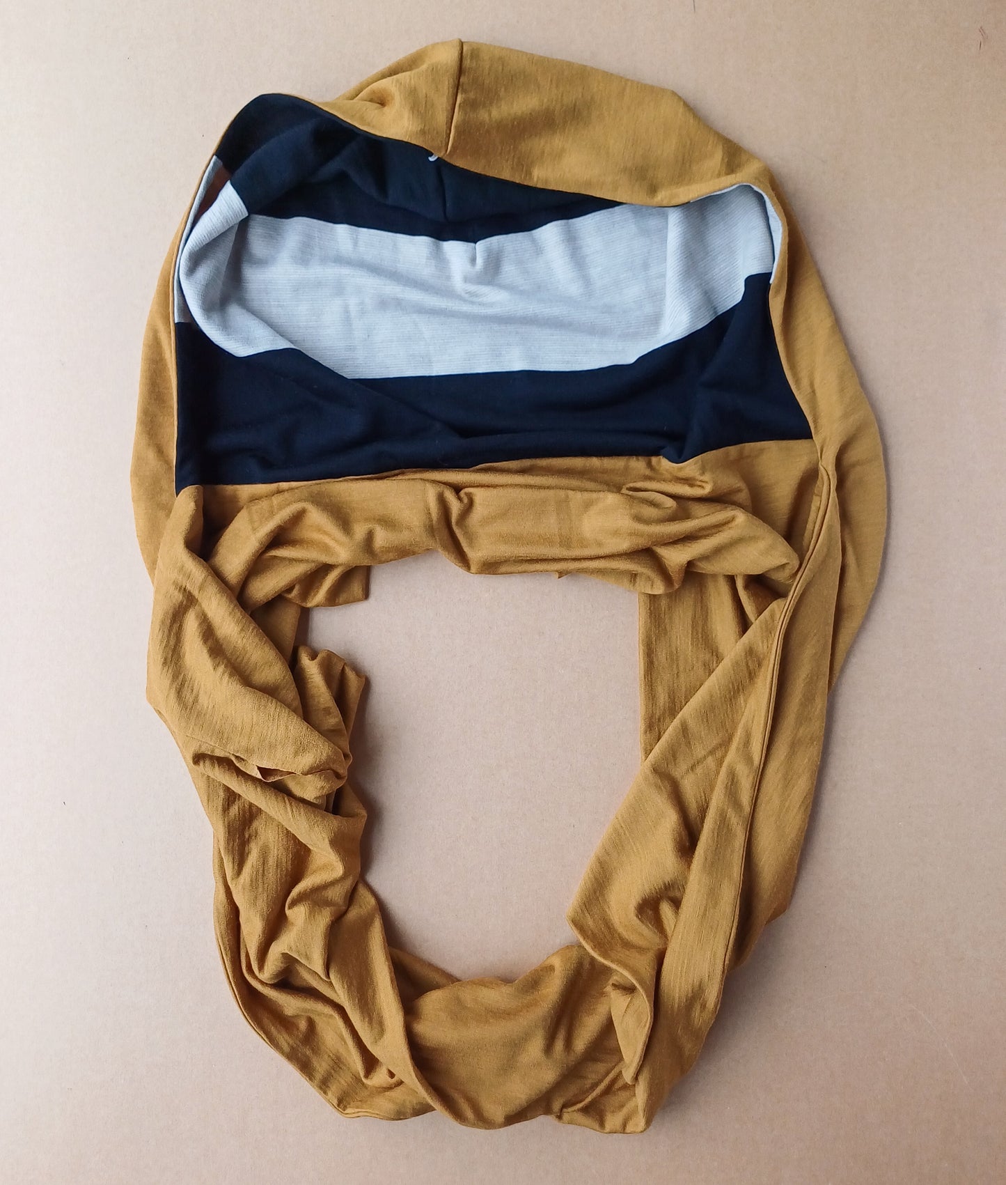 Merino Hoodscarf - Ochre