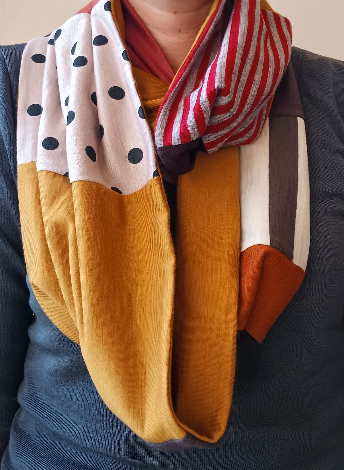 Patchwork Loop Scarves