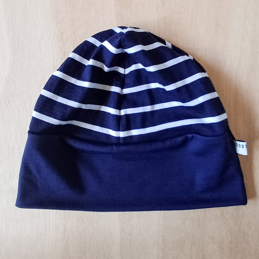 Merino Beanie - Ink Stripe