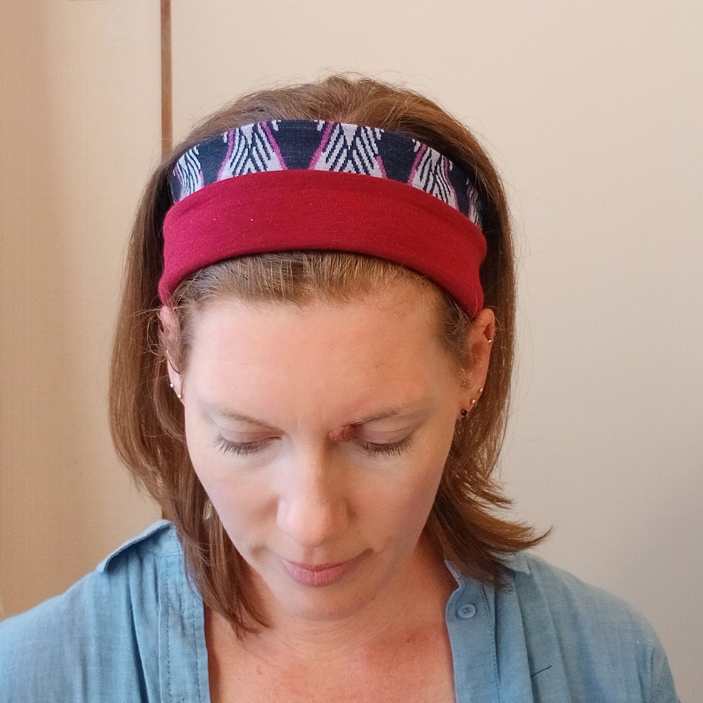 Merino Headband - Purple Peacock