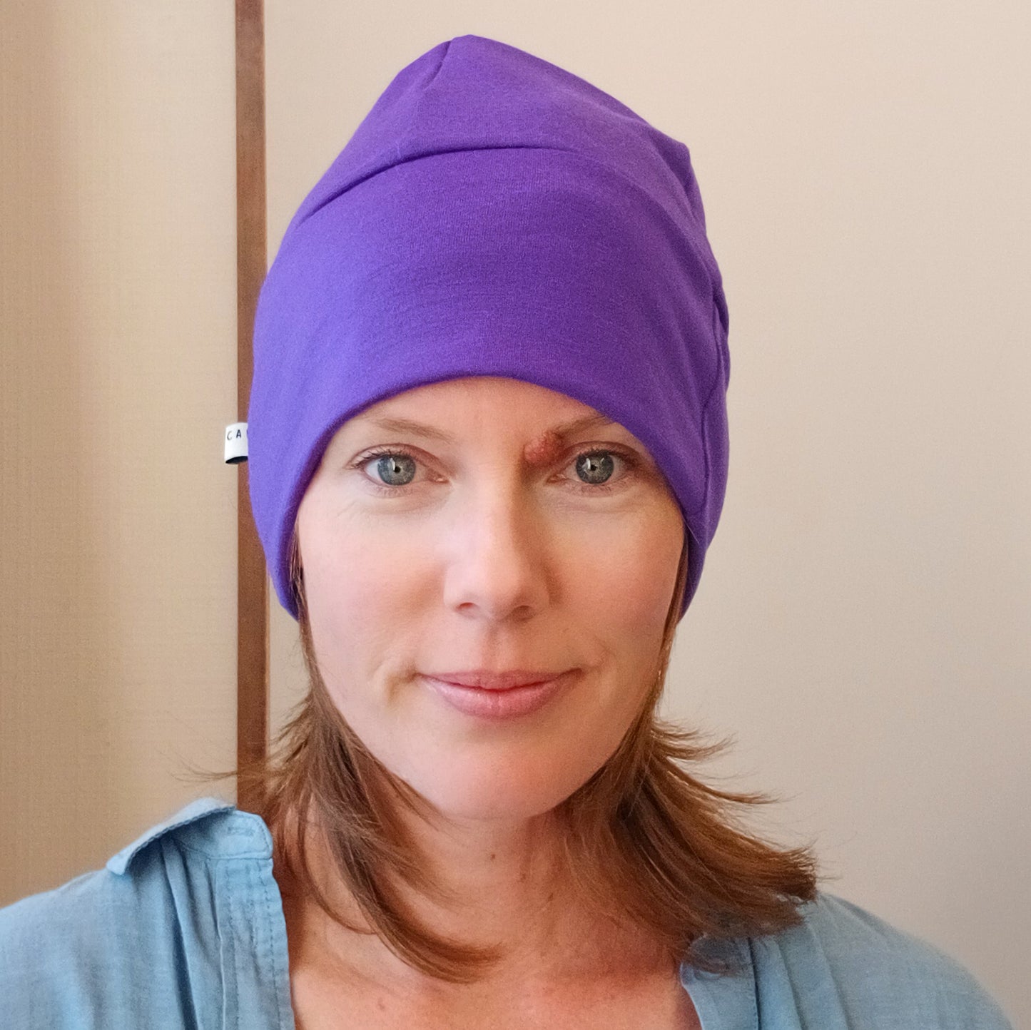 Merino Beanie - Purple Pop