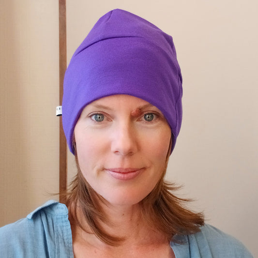 Merino Beanie - Purple Pop