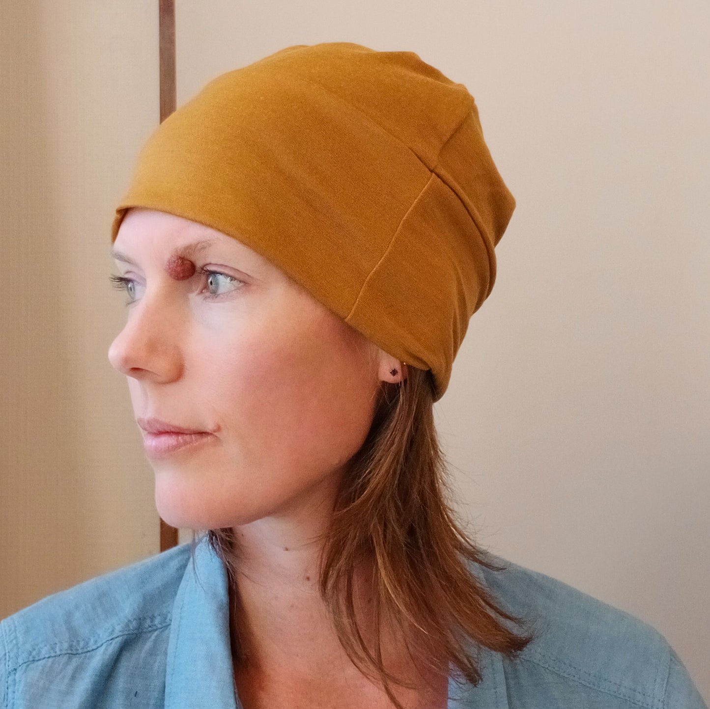 Merino Beanie - Ochre