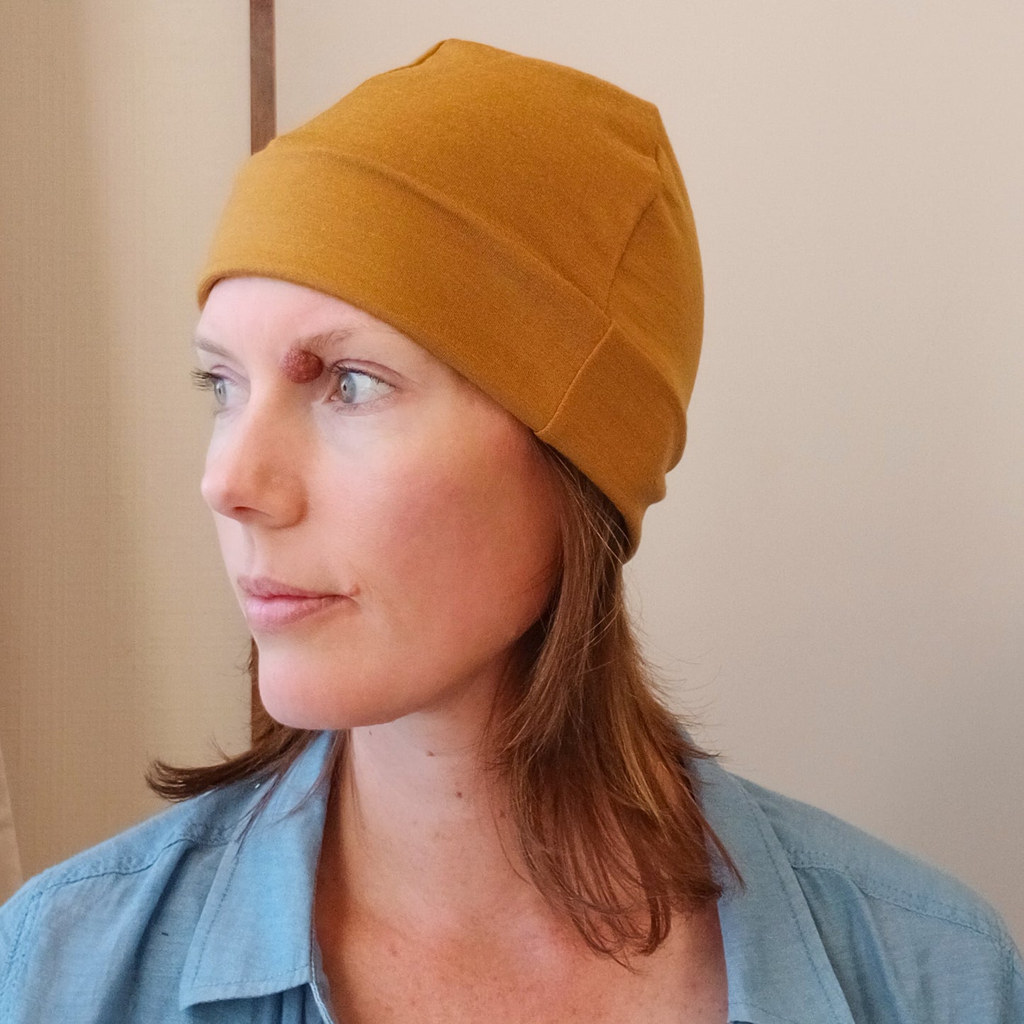 Merino Beanie - Ochre