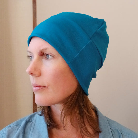 Merino Beanie - Blue