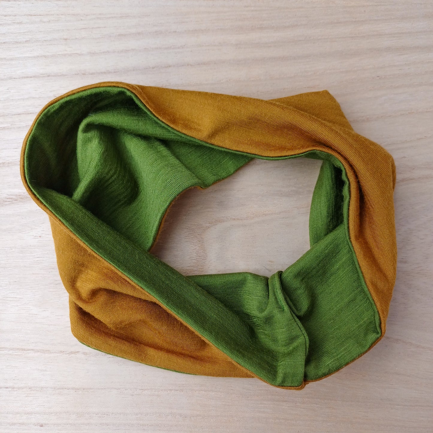 Merino Headband - Ochre and Moss