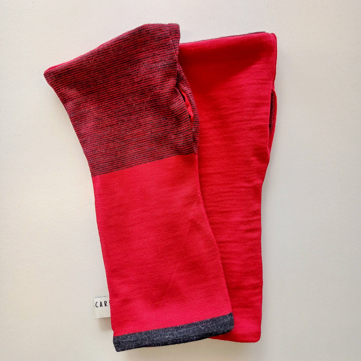 Fingerless Gloves - Red