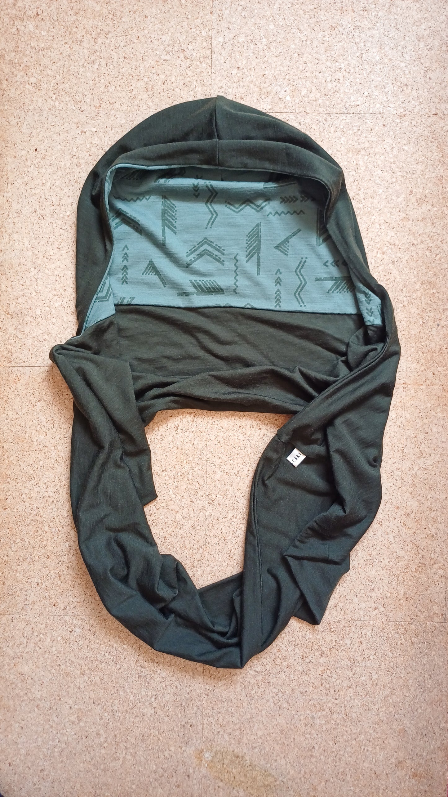 Merino Hoodscarf - Forest