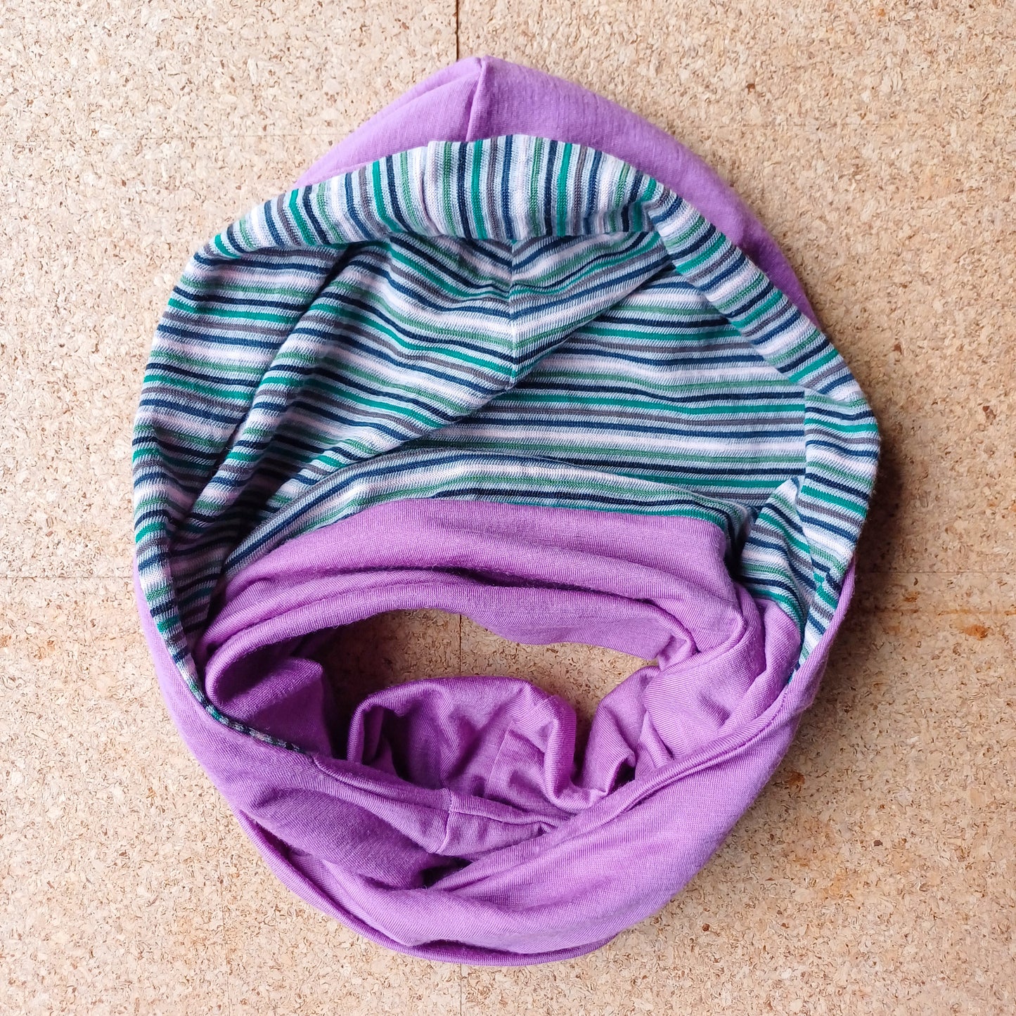 Merino Hoodscarf Kids - Violet