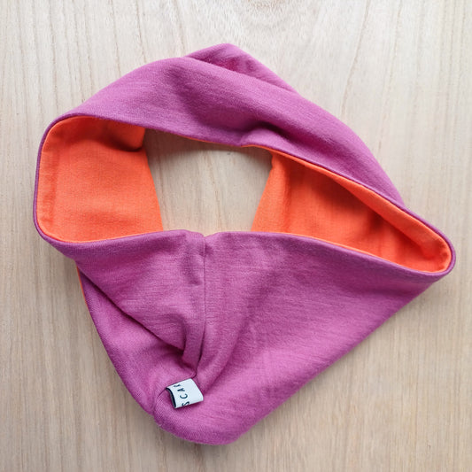 Merino Headband - Orange and Pink