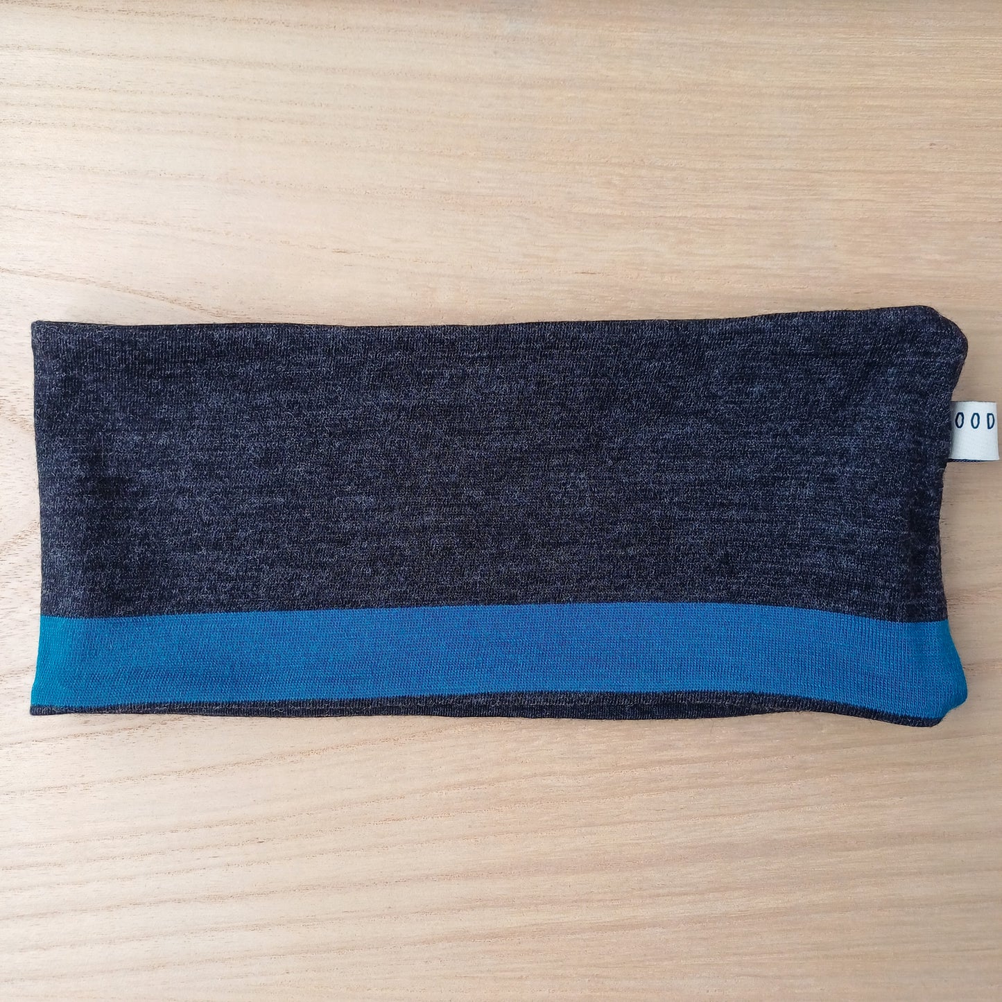 Merino Headband - Charcoal and Teal