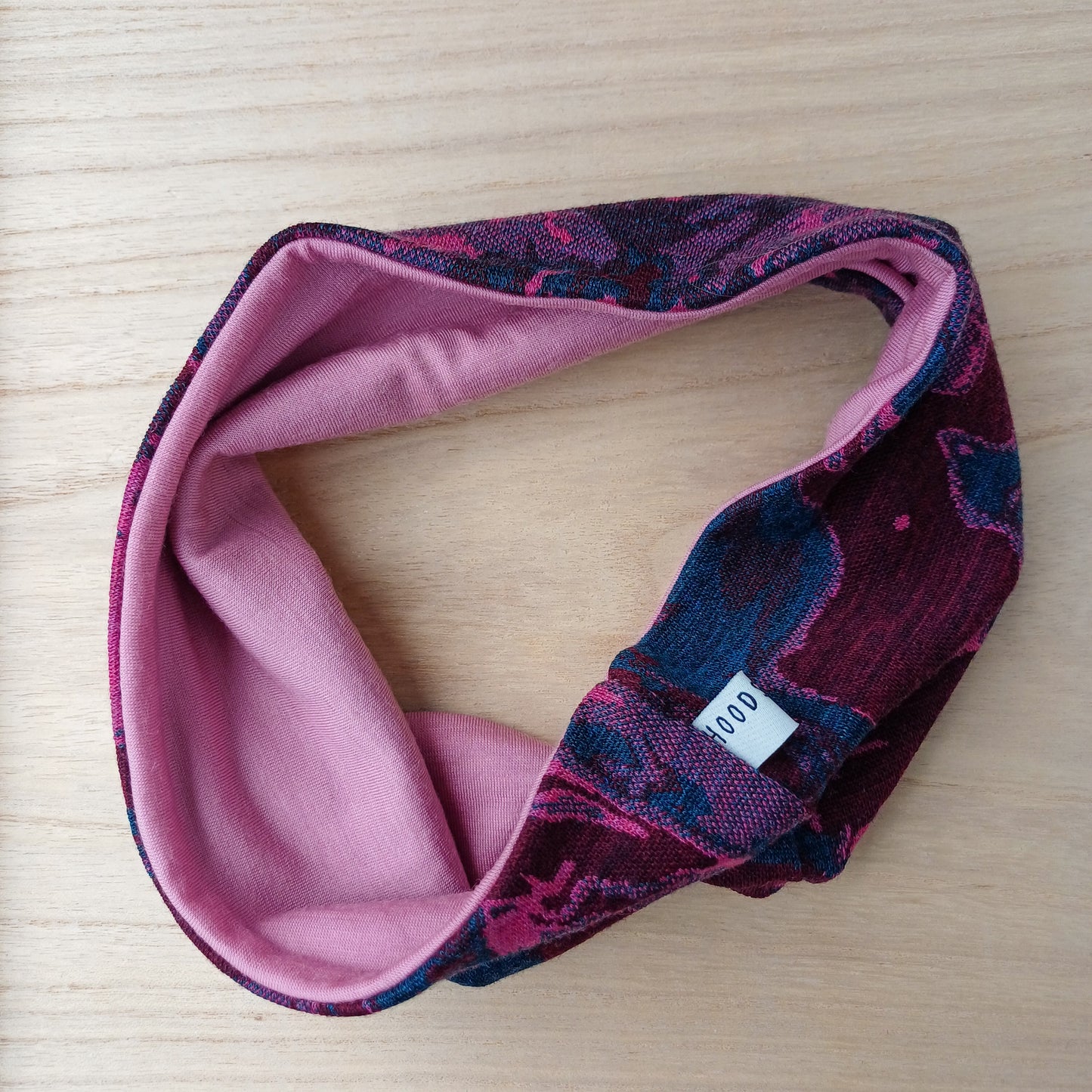 Merino Headband - Pink Swirl