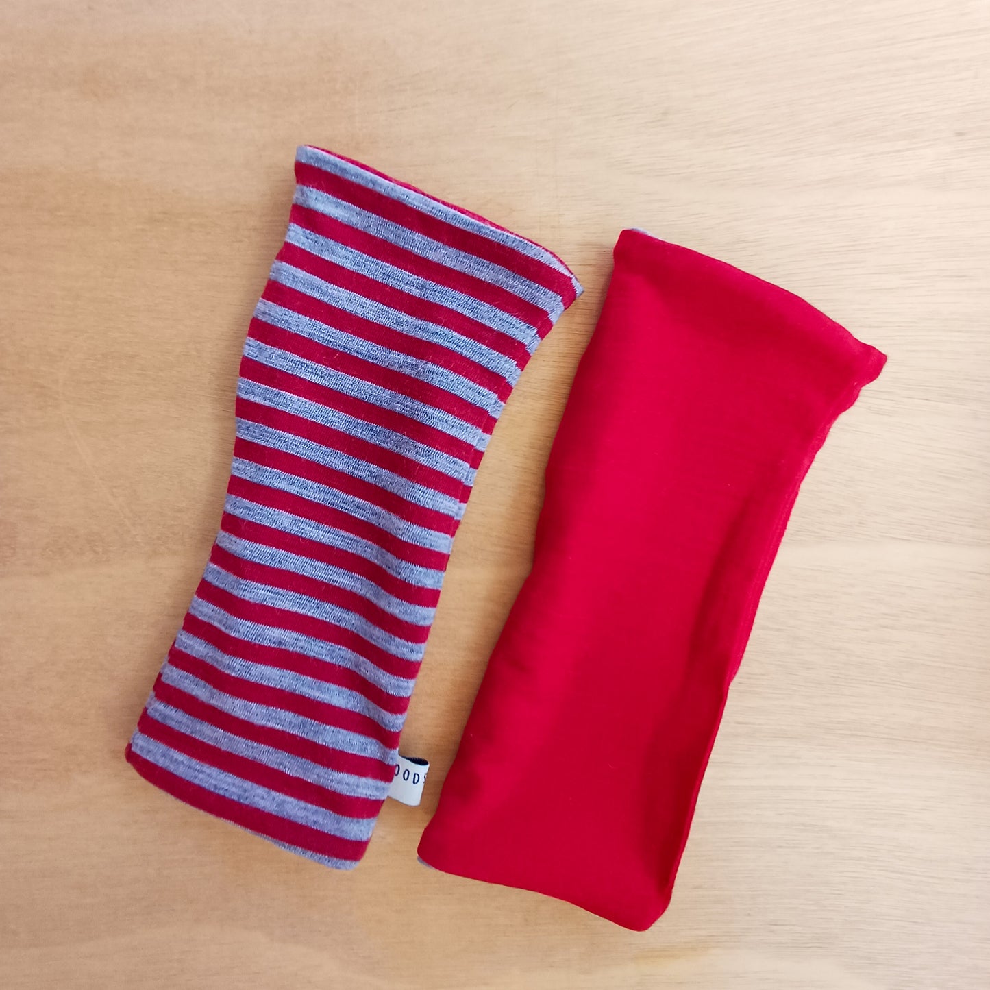 Fingerless Gloves - Cherry Stripe
