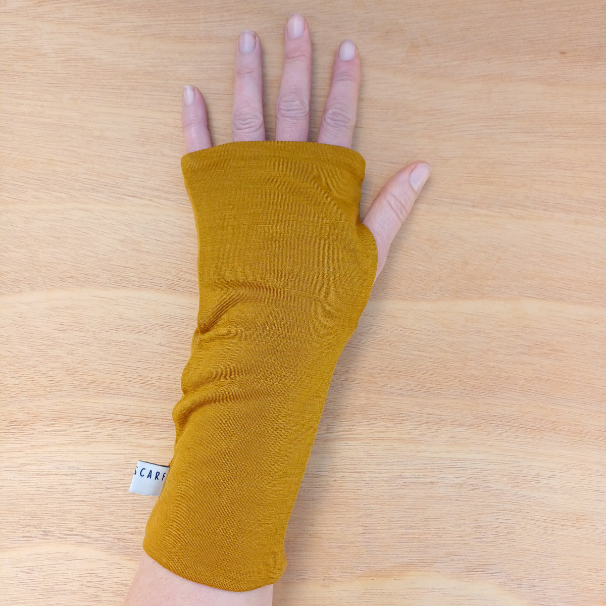 Fingerless Gloves - Ochre