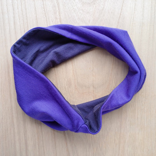 Merino Headband - Double Purple