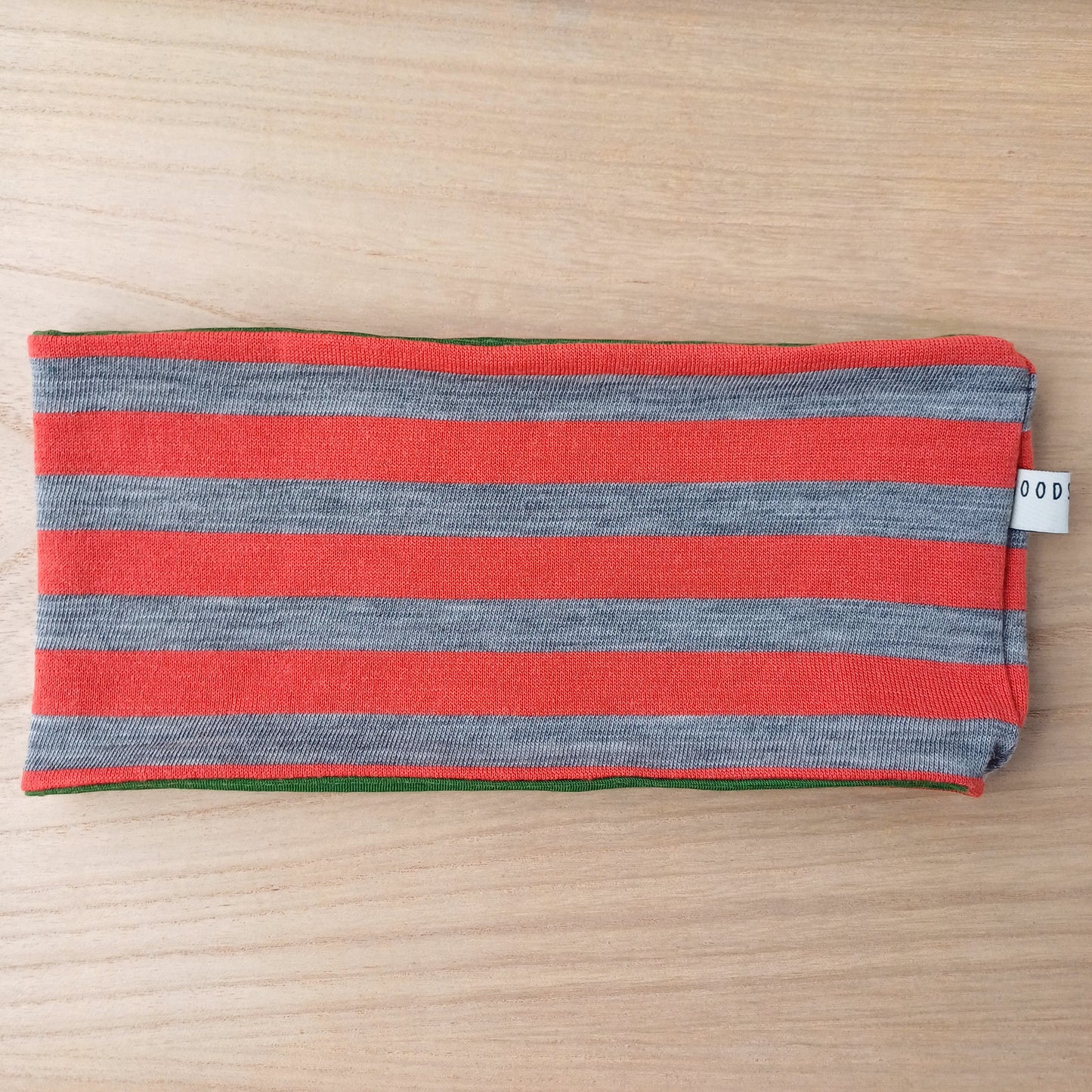Merino Headband - Orange/Grey Marl