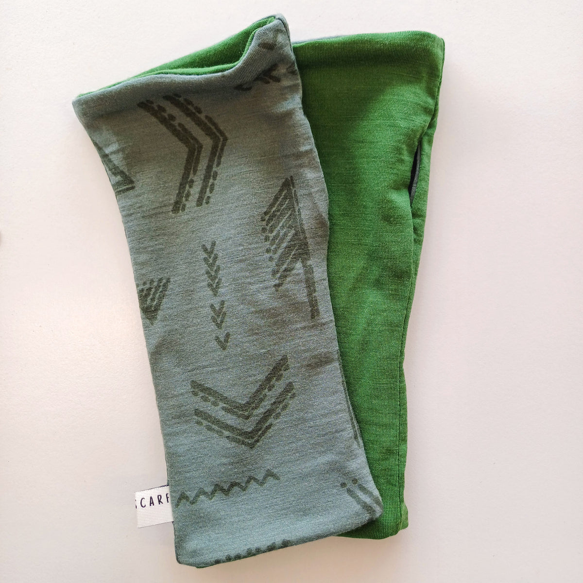 Fingerless Gloves - Double Green