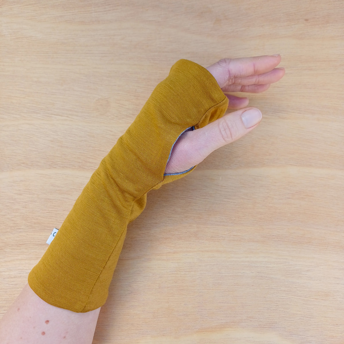 Fingerless Gloves - Ochre