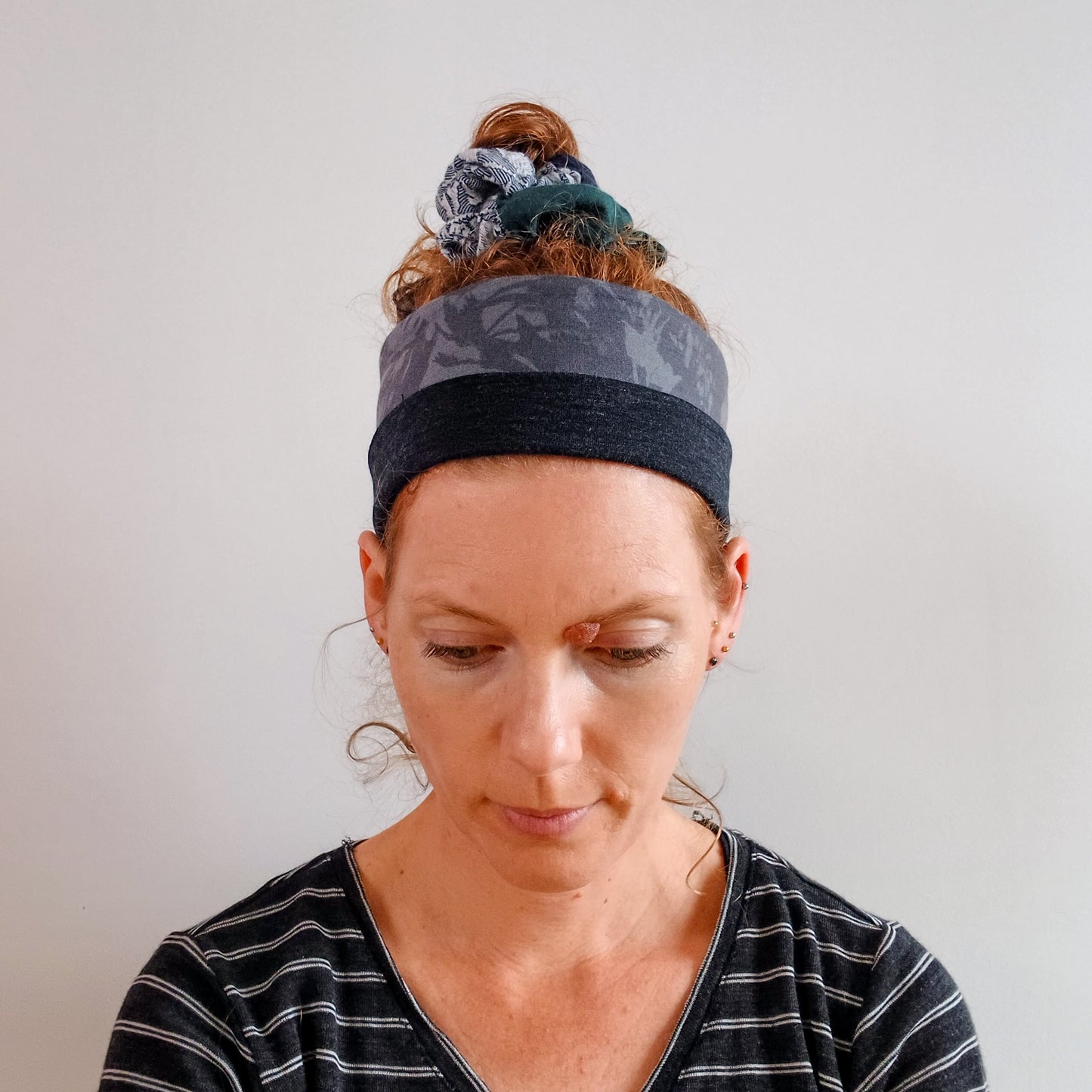 Merino Headband - Leafy Shadows