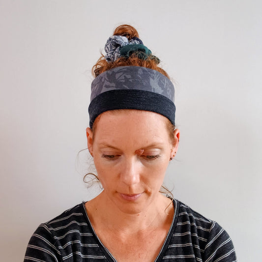 Merino Headband - Leafy Shadows