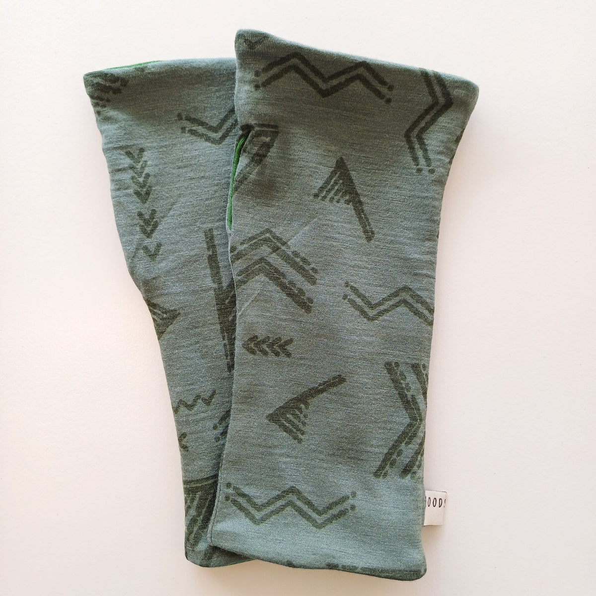 Fingerless Gloves - Double Green