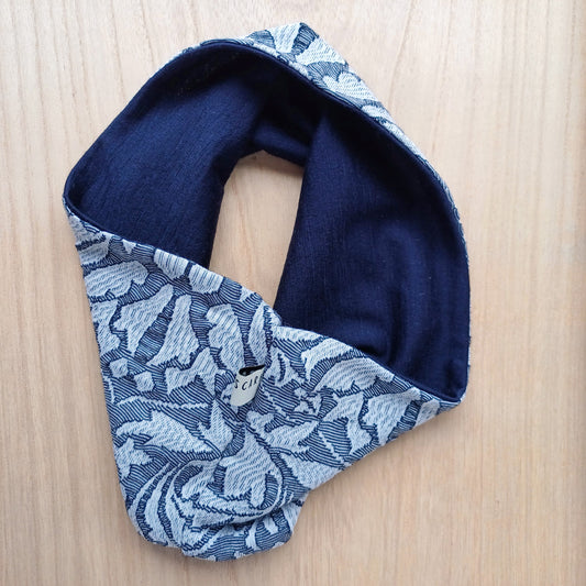 Merino Headband - Ink Floral