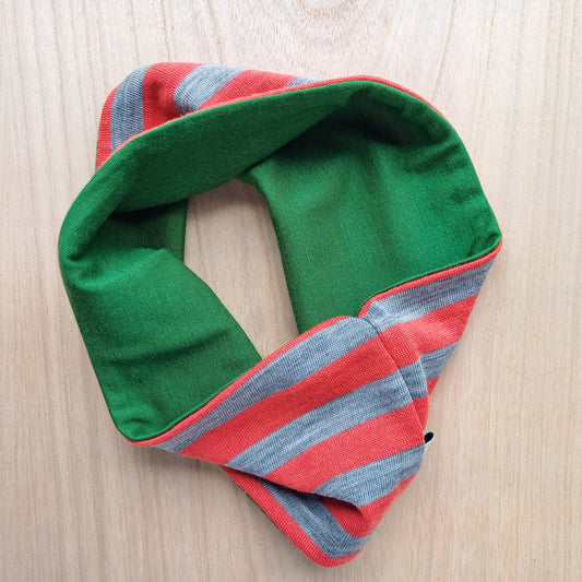 Merino Headband - Orange/Grey Marl