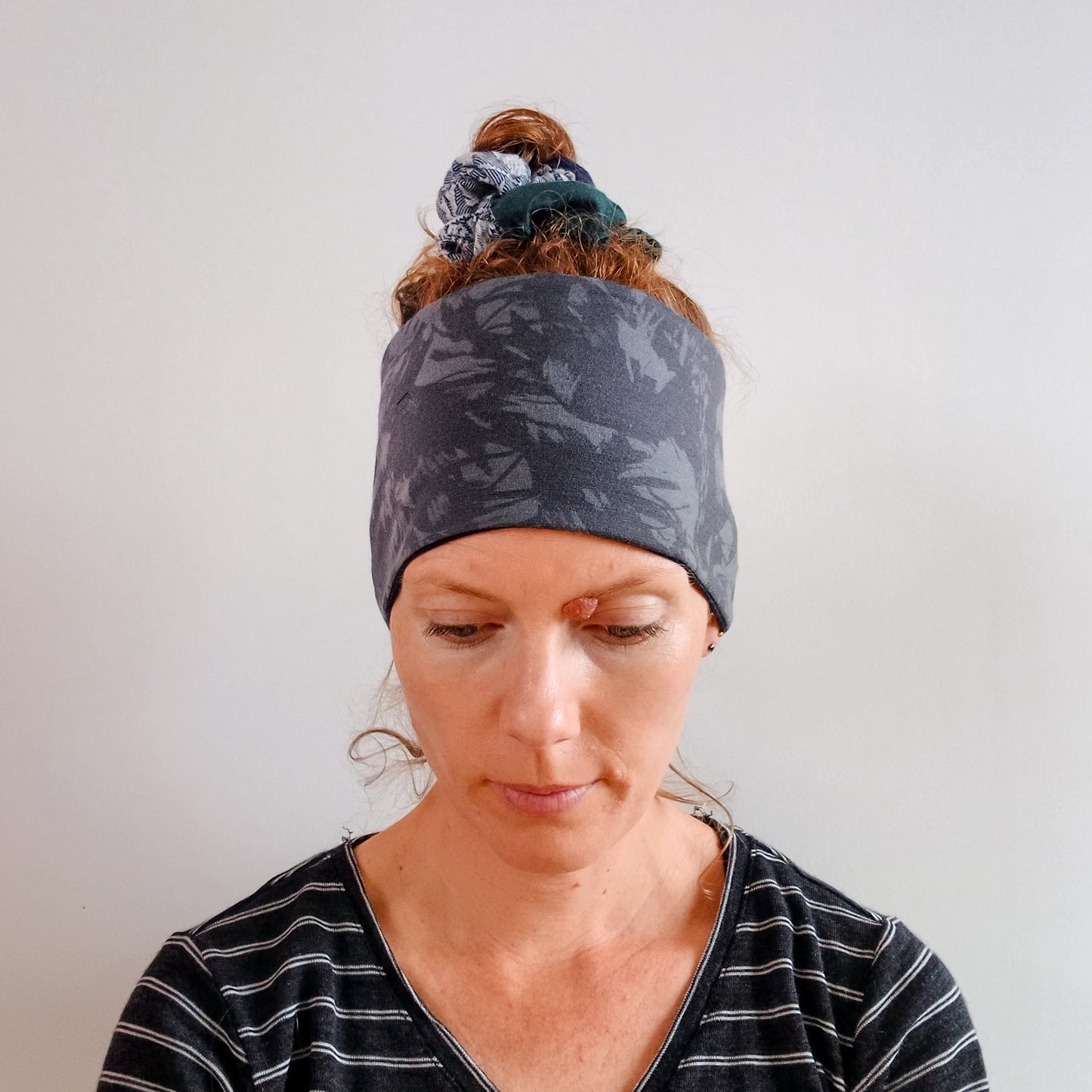 Merino Headband - Leafy Shadows